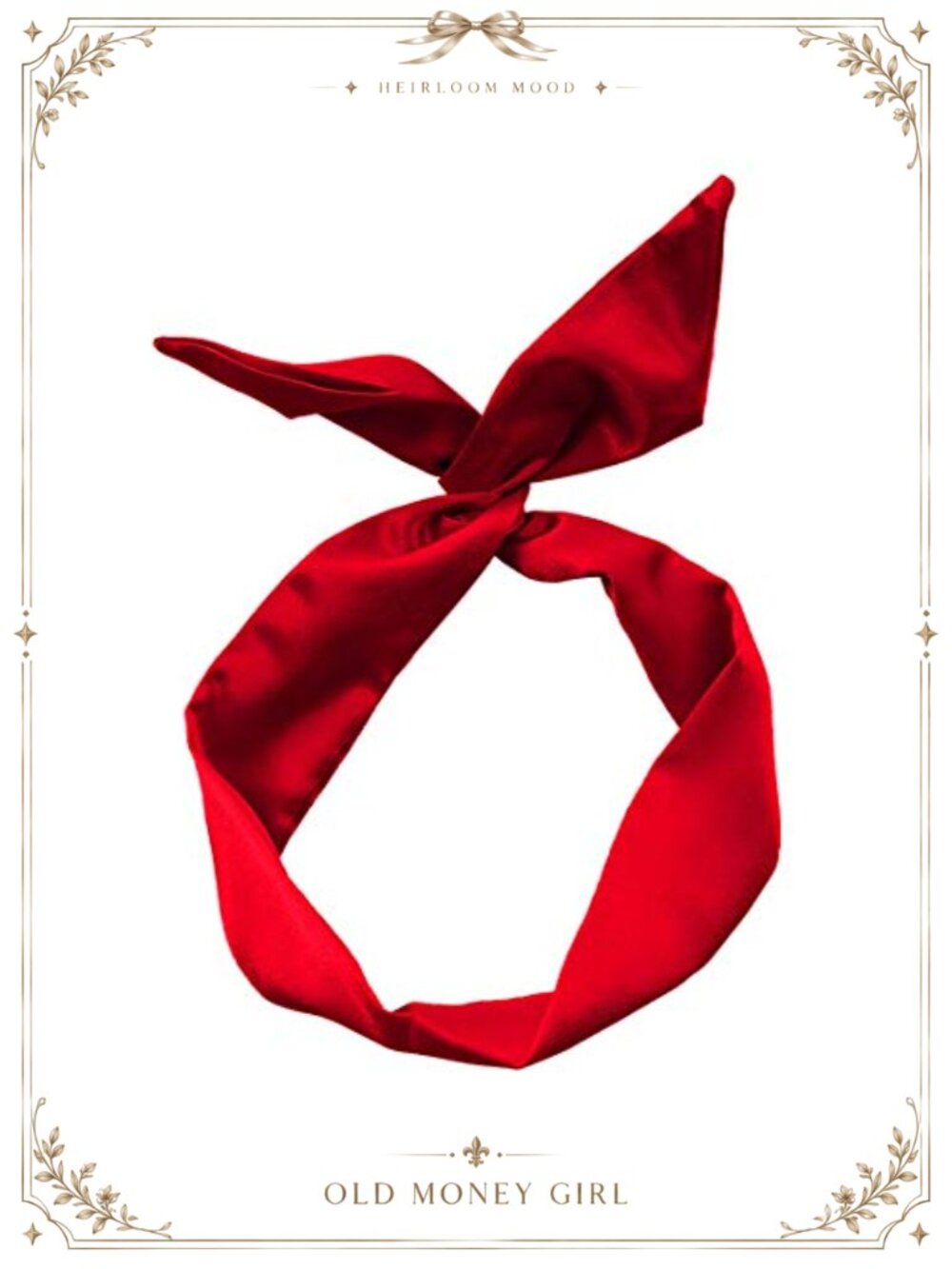 Wire Twist Headband Knotted Bow Satin Ribbon Hair Accessory